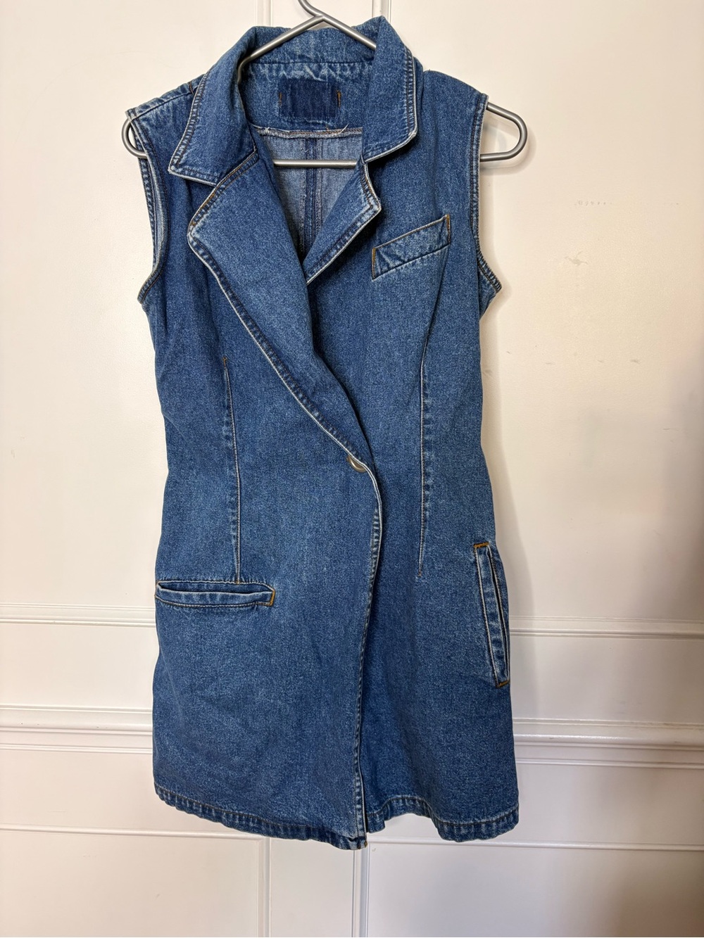 Vintage squeeze Blue Denim jumpsuit size medium